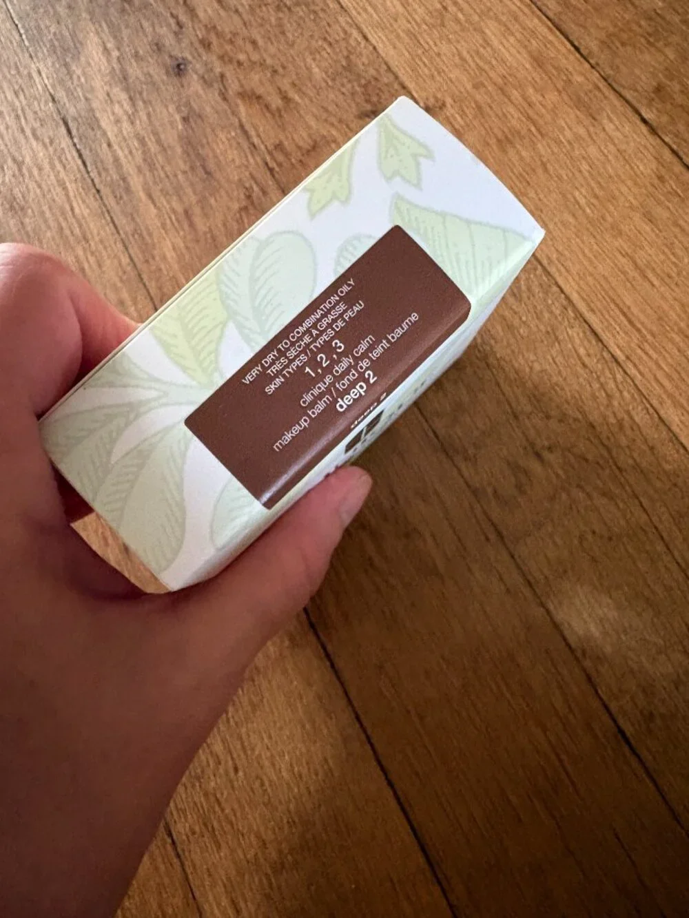 Clinique Daily Calm Makeup Balm Foundation Shade Deep 2